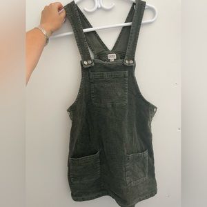 Corduroy overalls dress
